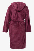 Fleece Textured Gown Burgundy (1)