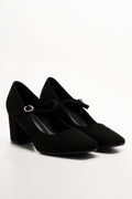 Mary Jane Block Heel Black