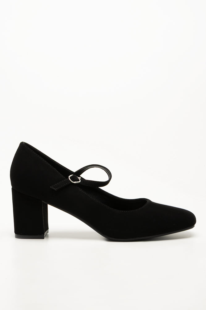 Mary Jane Block Heel Black (1)