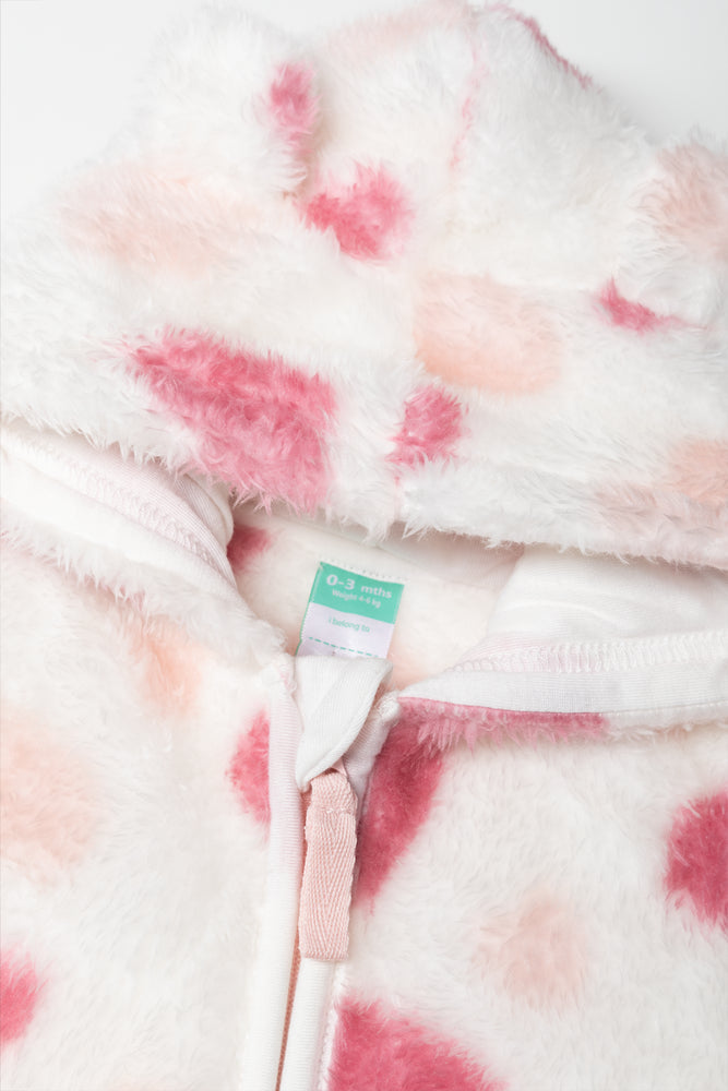 Heart Babygrow White