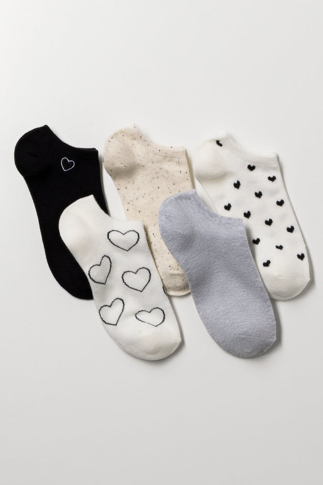 5 Pack Lowcut Socks Multicolour