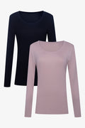 2 Pack Thermal Spencers Black And Natural