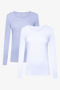 2 Pack Thermal Spencers Grey And White