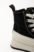 Bow Charm High Top Sneakers Black (3)