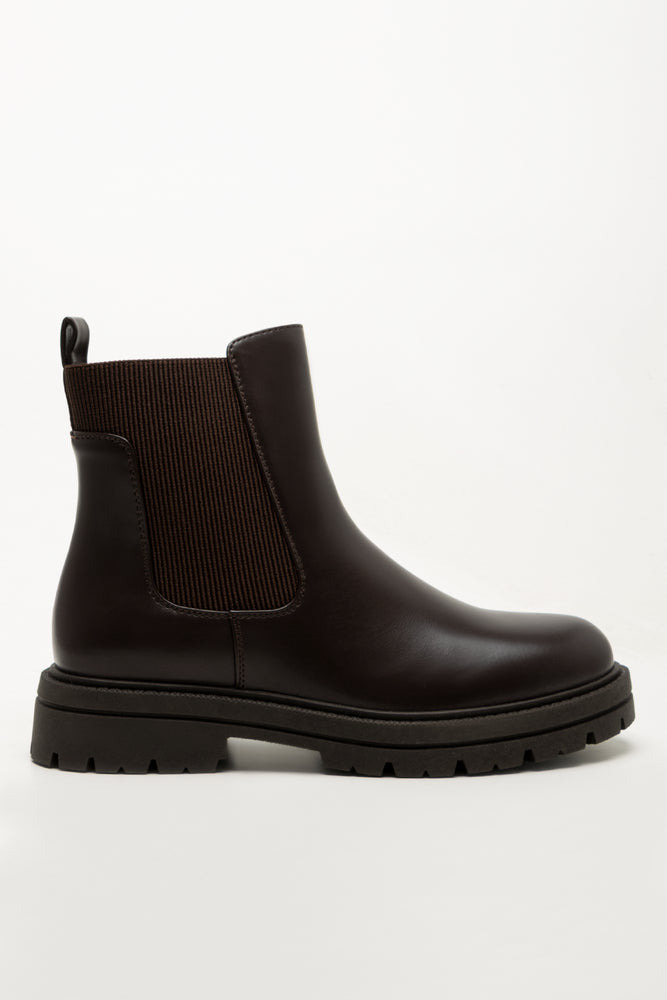 Chunky Chelsea Boots Brown