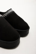 Platform Slipper Mule Black (2)