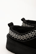 Platform Slipper Mule Black (3)