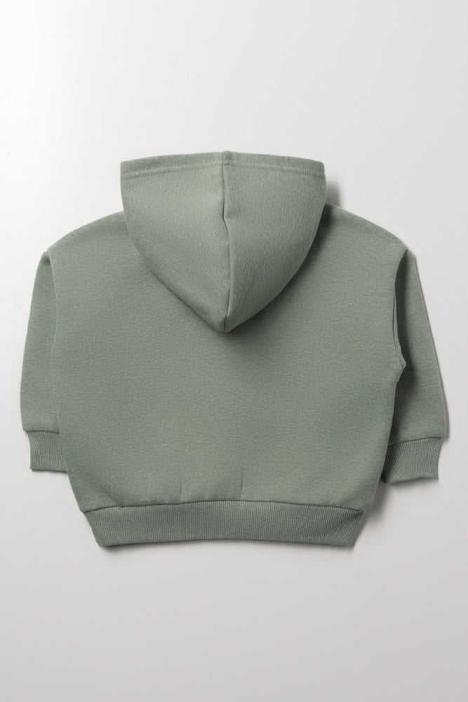 Bow Zip Through Hooded Tracktop Green (2)