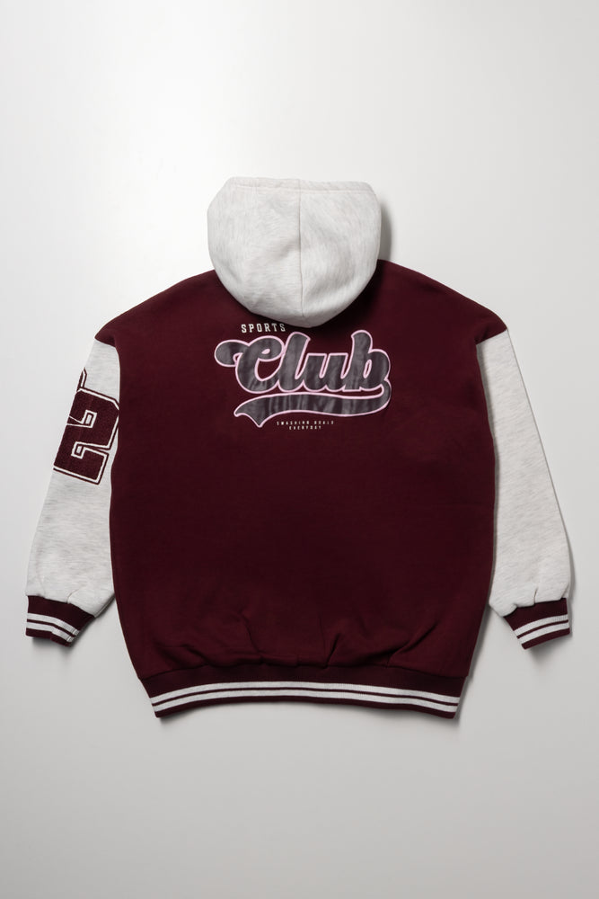 Baseball Jacket Burgundy (2)