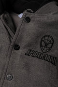 Spider-Man Varisty Jackey Grey And Black (1)