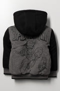 Spider-Man Varisty Jackey Grey And Black (2)