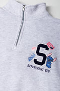 Stitch Quarter Zip Tracktop Grey (1)