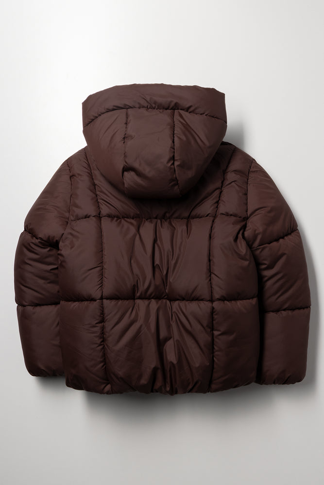 Puffer Jacket Brown (2)