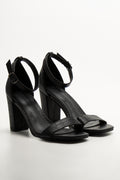Block Heel Sandals Black