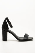 Block Heel Sandals Black (1)