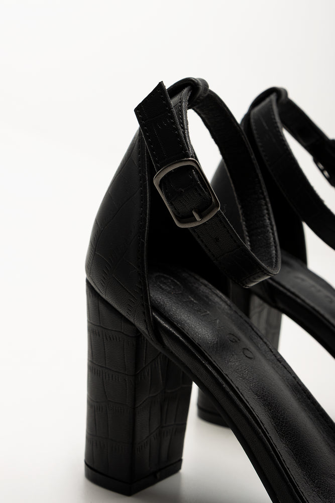 Block Heel Sandals Black (3)