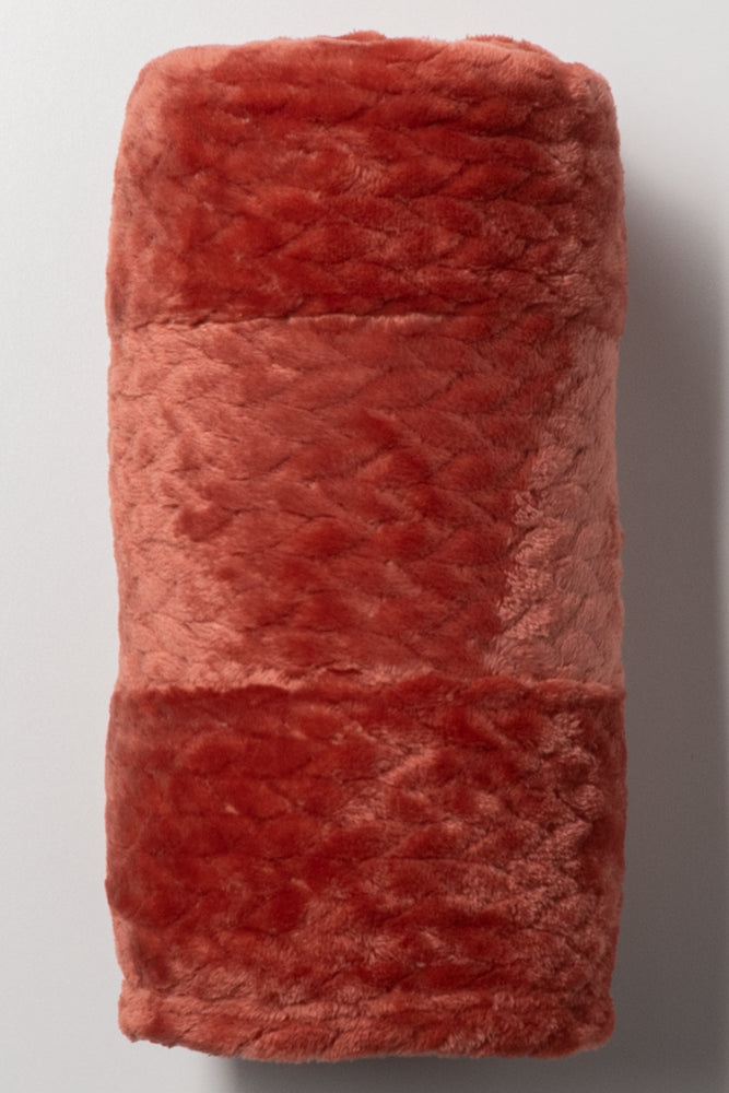 Textured Throw Orange