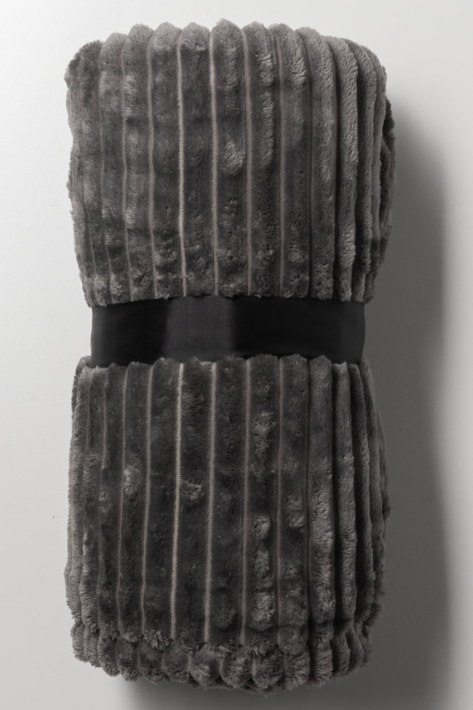 Large Throw Dark Grey