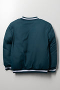 Baseball Bomber Jacket Green (2)