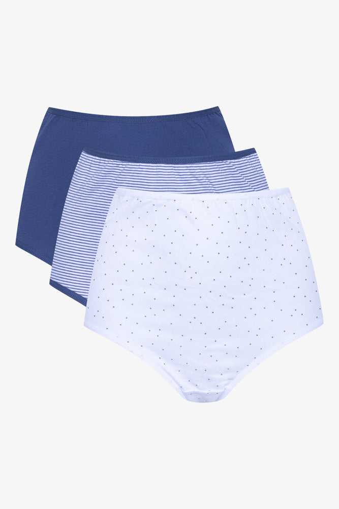 3 Pack Brief Panties Blue