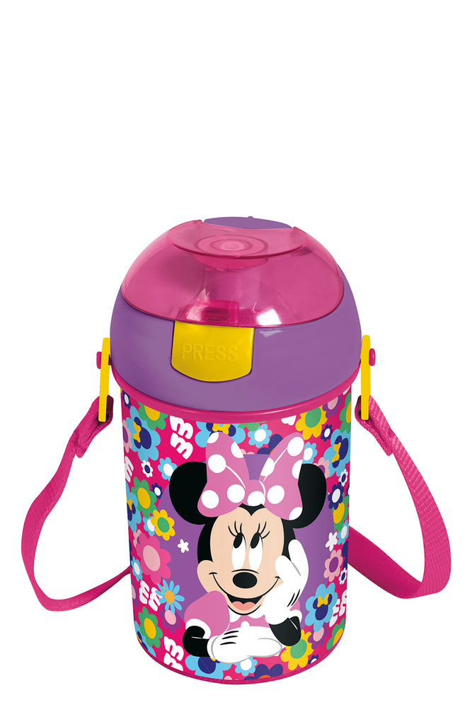 Minnie Mouse Pop Up Canteen Bottle Pink 450ml