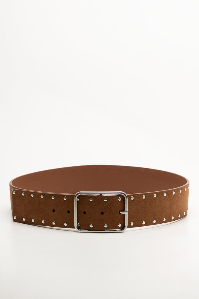 Stud Belt Brown | Belts | Ackermans