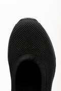 Knit Pump Trainers Black (4)