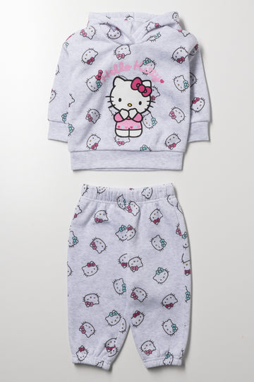Hello Kitty Tracksuit Grey Melange