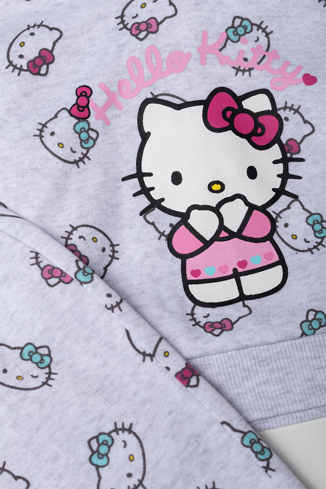 Hello Kitty Tracksuit Grey Melange (1)