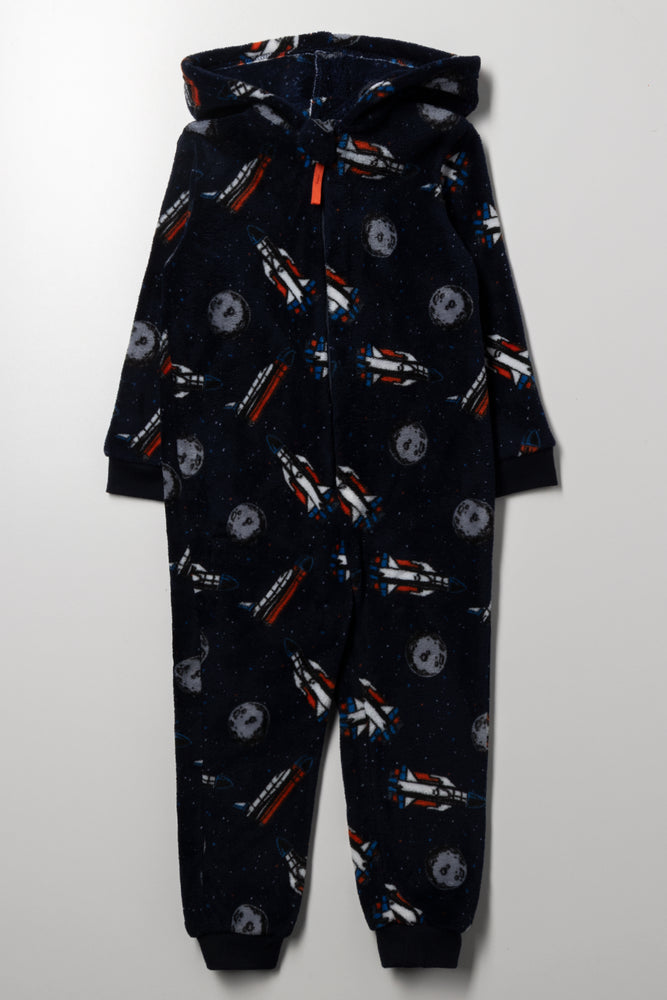 Space Onesie Navy