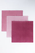 Pink 3 Pack Cotton Face Cloths (1)
