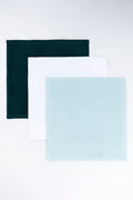 Blue & White 3 Pack Cotton Face Cloth Set (1)