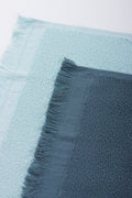 Blue & Grey 2 Pack Fringed Guest Towels (2)