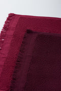 Burgundy 2 Pack Fringed Guest Towels (2)