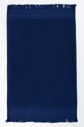 Blue Fringed Guest Towel (1)