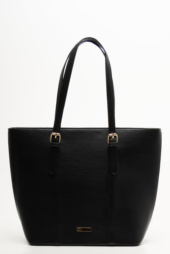 3 Piece Quilted Bag Set Black (4)