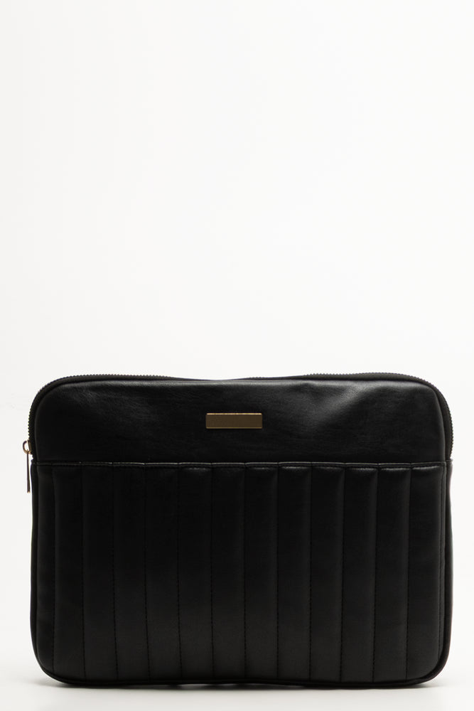 3 Piece Quilted Bag Set Black (7)