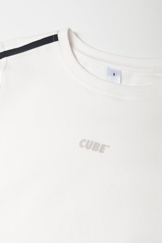 Tape Long Sleeve T-Shirt White (1)