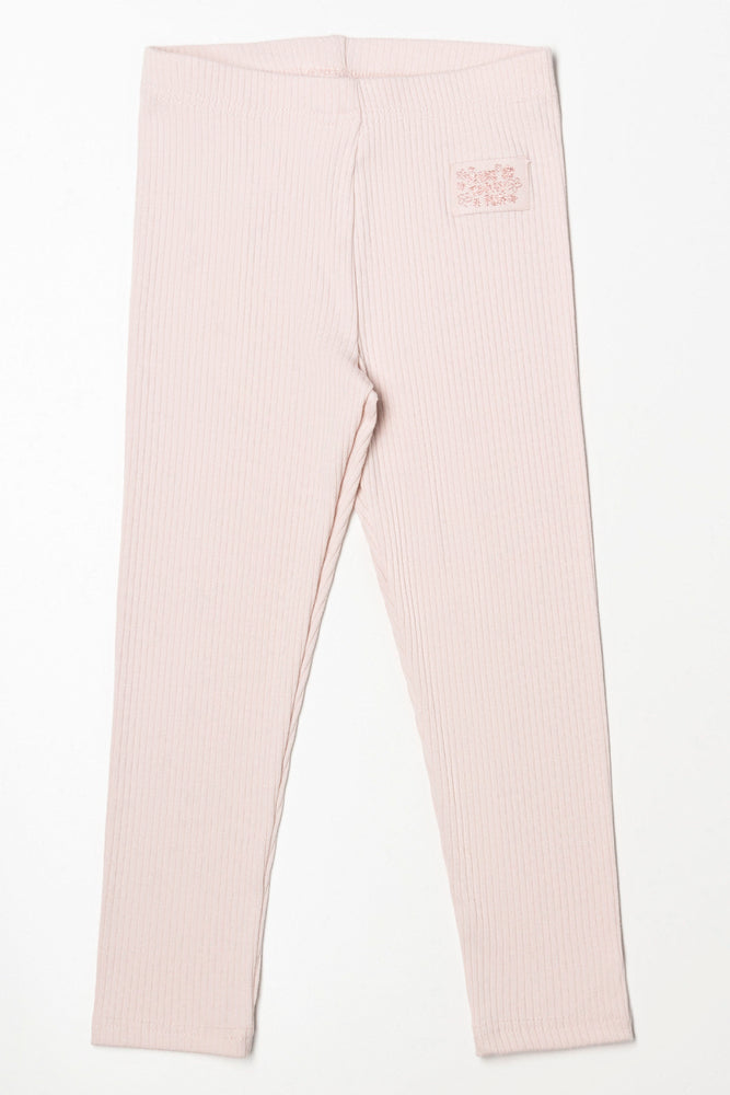 Rib Leggings Natural