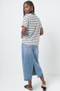 STRIPE TEE WHITE AND BLACK (2)