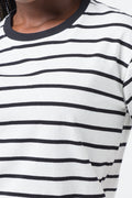 STRIPE TEE WHITE AND BLACK (3)