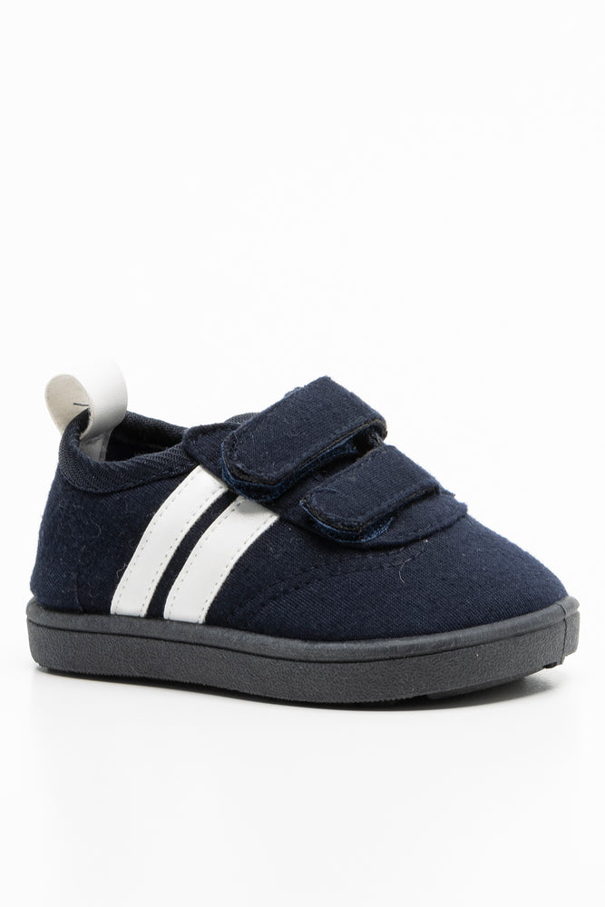 DOUBLE STRIPE SNEAKER NAVY (1)