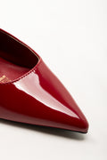Pointy Slingback Shoes Red (2)