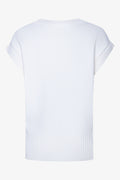 Sleeveless Knit Crew Neck Pullover White (1)
