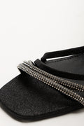Diamante Strappy Sandals Black (2)