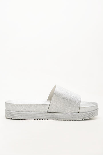 Metallic Slides Silver