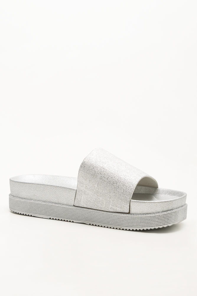 Metallic Slides Silver