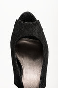 Lace Slingback Court Shoes Black (4)