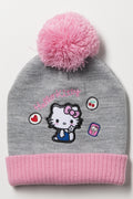Hello Kitty Beanie Grey And Pink