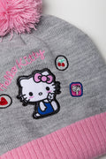 Hello Kitty Beanie Grey And Pink (1)